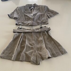 Zara Gray Two-Piece Set